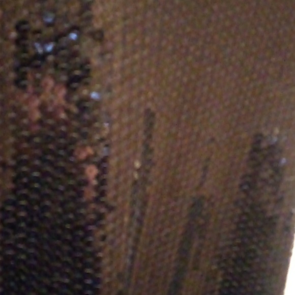 EUC - August Silk Knits Black Sequin Evening Short Sleeve Top - Size Medium - Picture 2 of 6